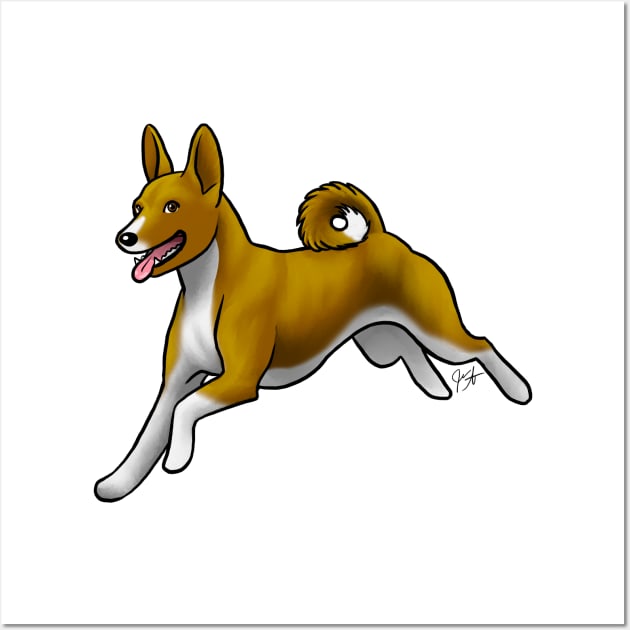 Dog - Basenji - Chestnut Wall Art by Jen's Dogs Custom Gifts and Designs